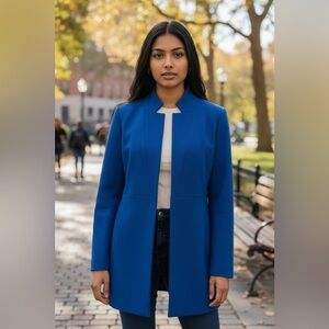 Zara Royal Blue Women's Quarter Length Blazer